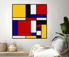 Mondrian De Stijl Art Movement by Saadana Shanmukam on GIANT ART - red digital drawing