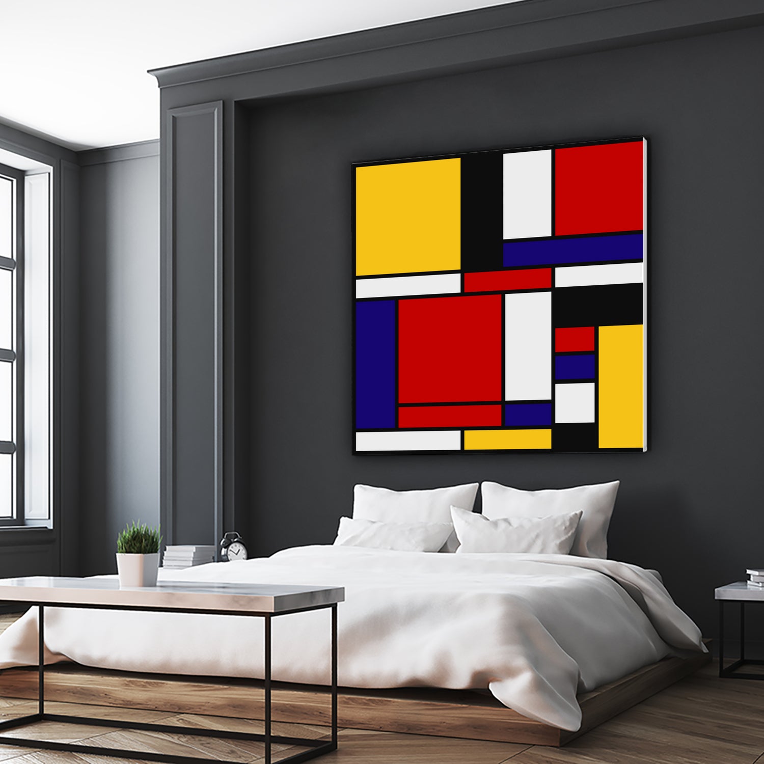 Mondrian De Stijl Art Movement by Saadana Shanmukam on GIANT ART - red digital drawing