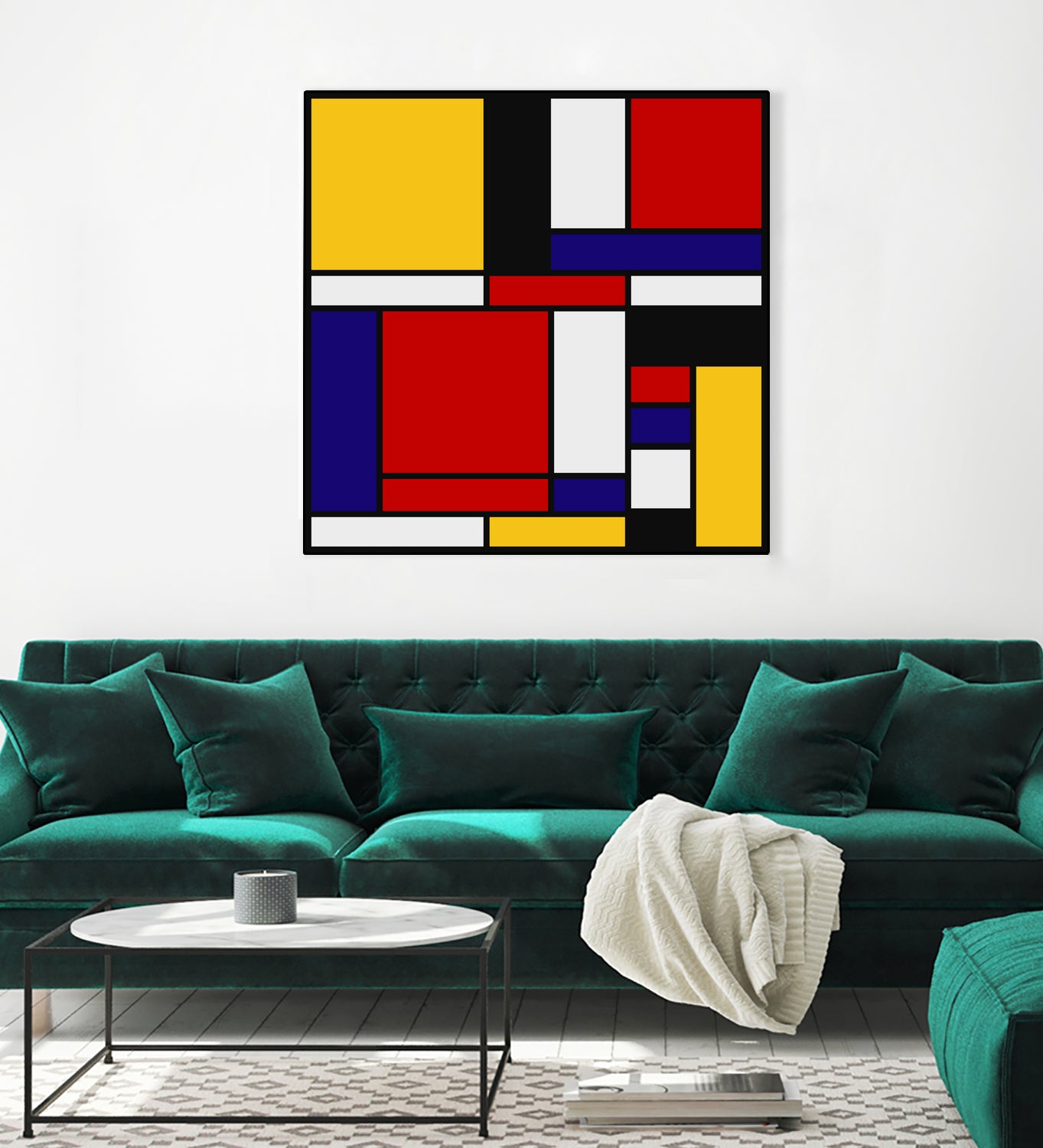 Mondrian De Stijl Art Movement by Saadana Shanmukam on GIANT ART - red digital drawing