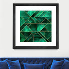 Abstract Nature - Emerald Green by Elisabeth Fredriksson on GIANT ART - green digital painting