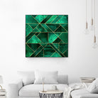 Abstract Nature - Emerald Green by Elisabeth Fredriksson on GIANT ART - green digital painting