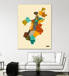 Boston Neighborhoods by Jazzberry Blue on GIANT ART - red vector illustration