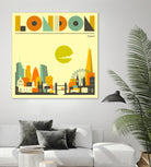 London Skyline by Jazzberry Blue on GIANT ART - yellow vector illustration