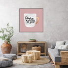 Drink coffee and do good 2 by Elisabeth Fredriksson on GIANT ART - pink digital painting