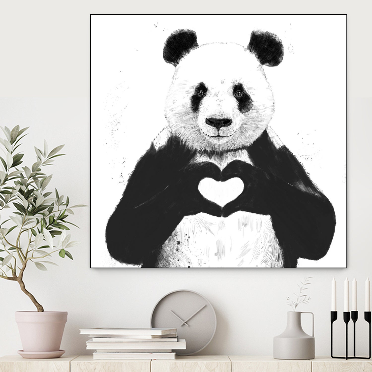 All you need is love by Solti Balázs on GIANT ART - black digital drawing