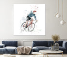 I want to ride my bicycle by Solti Balázs on GIANT ART - white mixed media