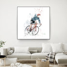 I want to ride my bicycle by Solti Balázs on GIANT ART - white mixed media