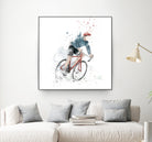 I want to ride my bicycle by Solti Balázs on GIANT ART - white mixed media