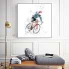 I want to ride my bicycle by Solti Balázs on GIANT ART - white mixed media