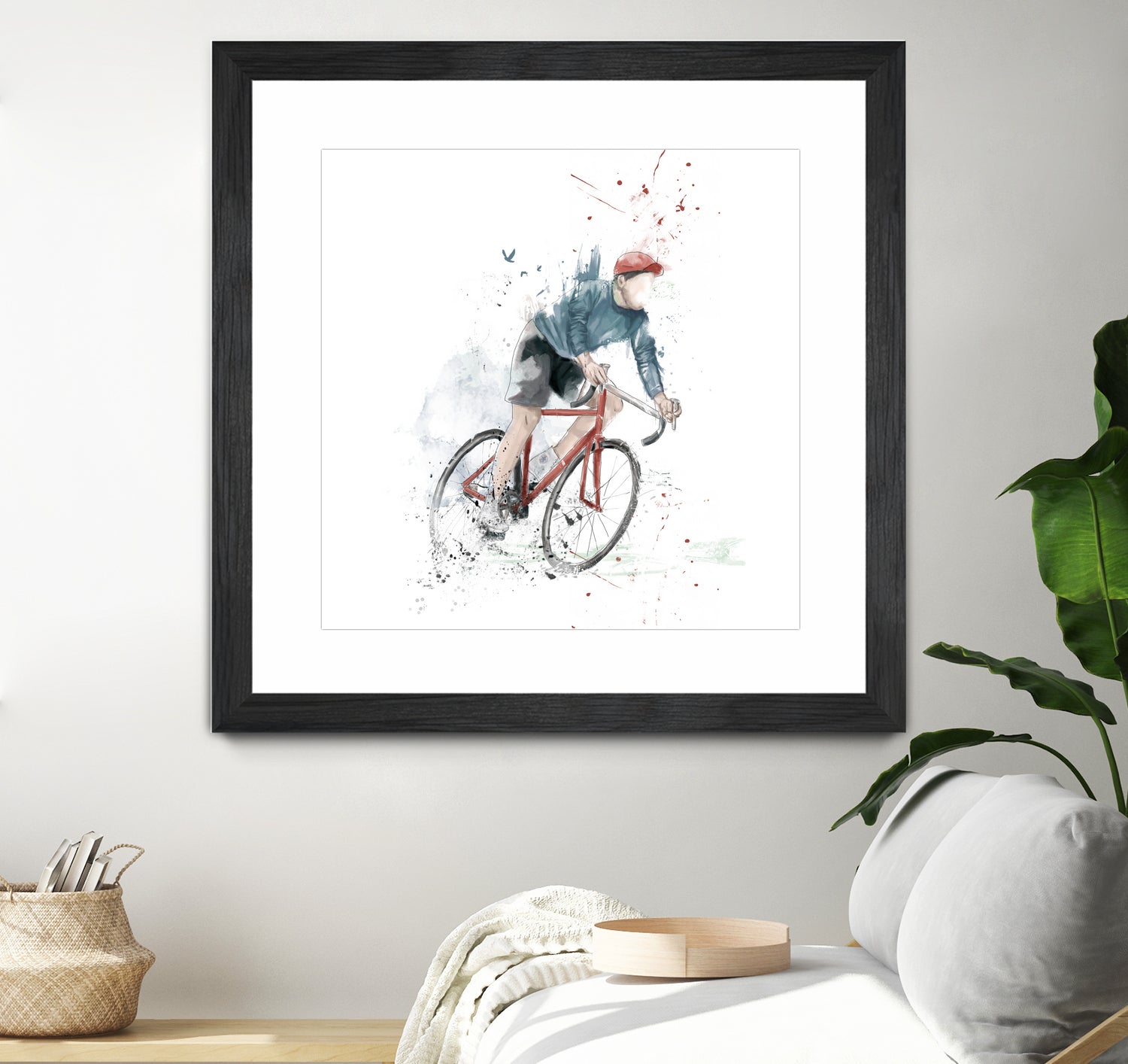 I want to ride my bicycle by Solti Balázs on GIANT ART - white mixed media