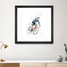 I want to ride my bicycle by Solti Balázs on GIANT ART - white mixed media