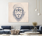 Cool lion by Solti Balázs on GIANT ART - brown digital painting