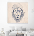 Cool lion by Solti Balázs on GIANT ART - brown digital painting