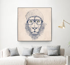 Cool lion by Solti Balázs on GIANT ART - brown digital painting