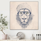 Cool lion by Solti Balázs on GIANT ART - brown digital painting