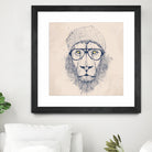 Cool lion by Solti Balázs on GIANT ART - brown digital painting