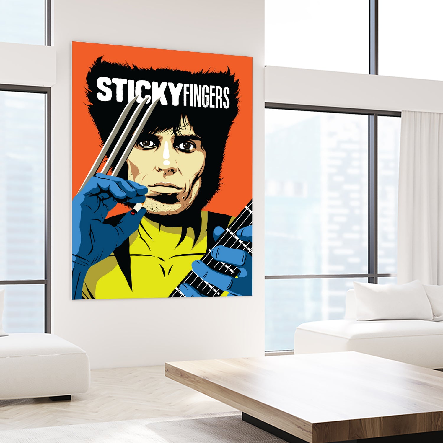 Sticky Fingers by Bily Mariano da Luz on GIANT ART - orange digital painting