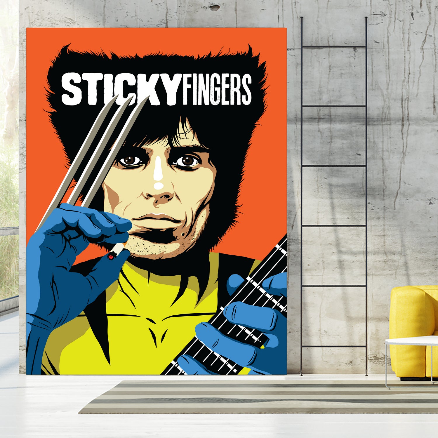 Sticky Fingers by Bily Mariano da Luz on GIANT ART - orange digital painting