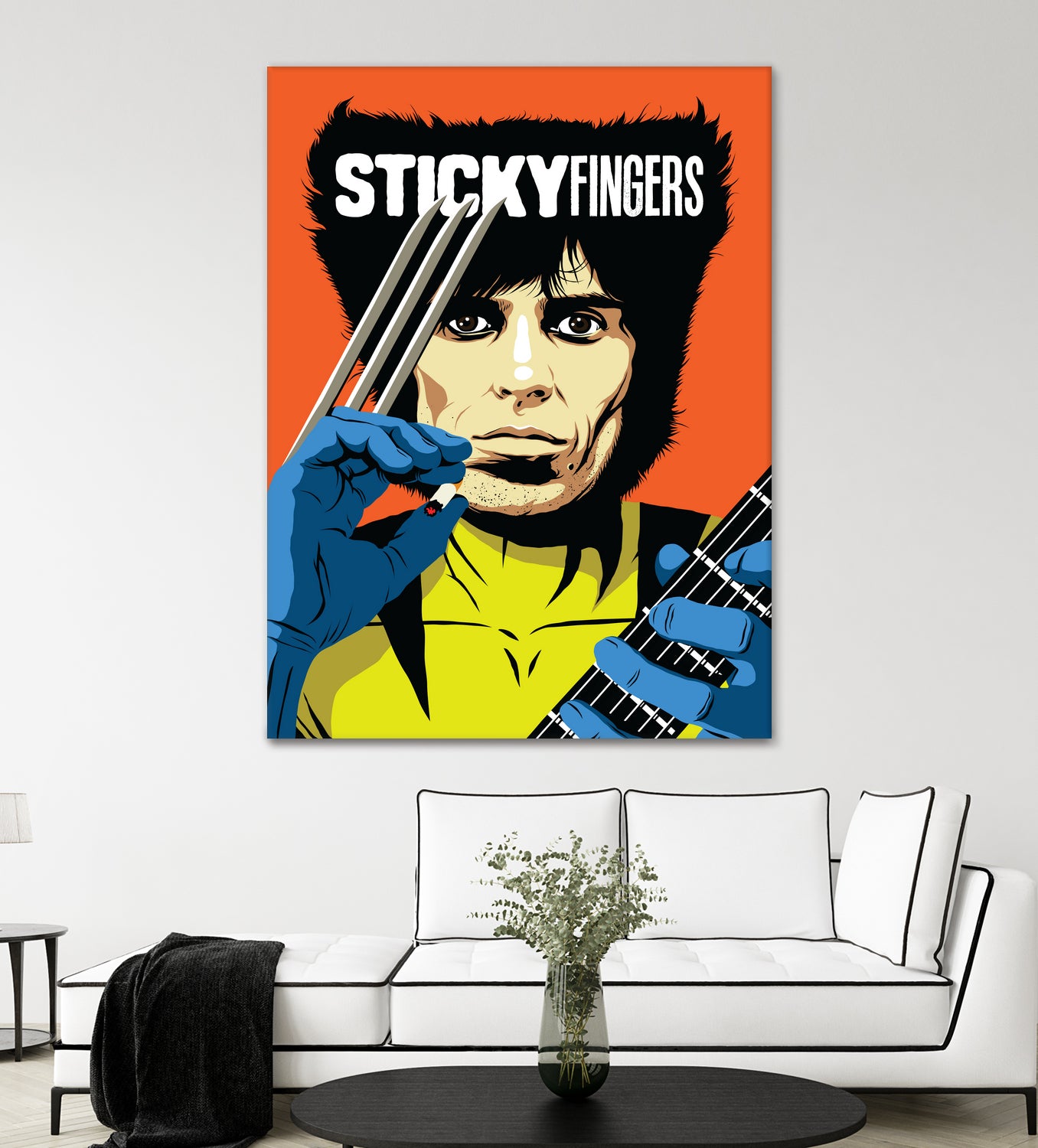 Sticky Fingers by Bily Mariano da Luz on GIANT ART - orange digital painting