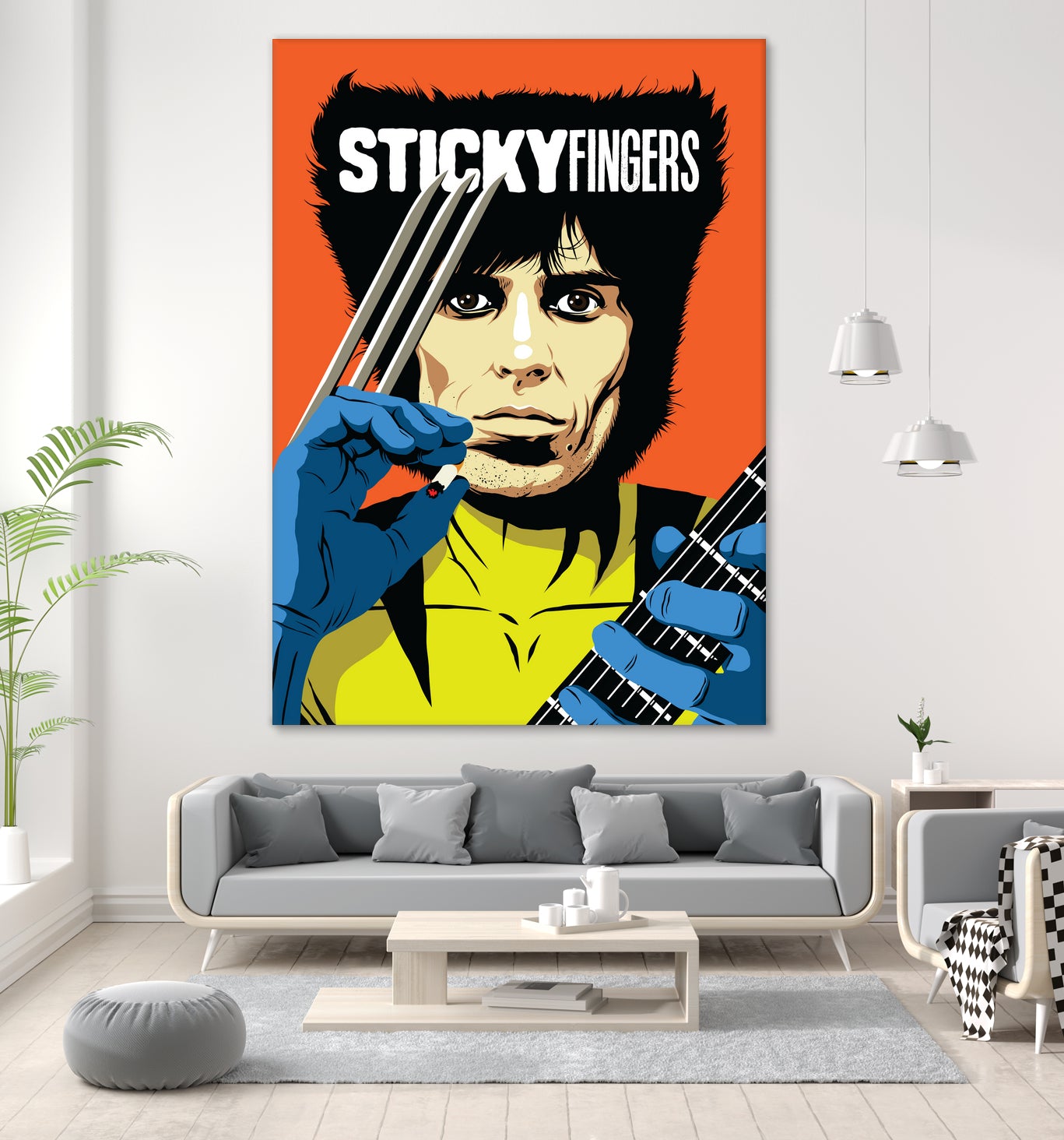 Sticky Fingers by Bily Mariano da Luz on GIANT ART - orange digital painting