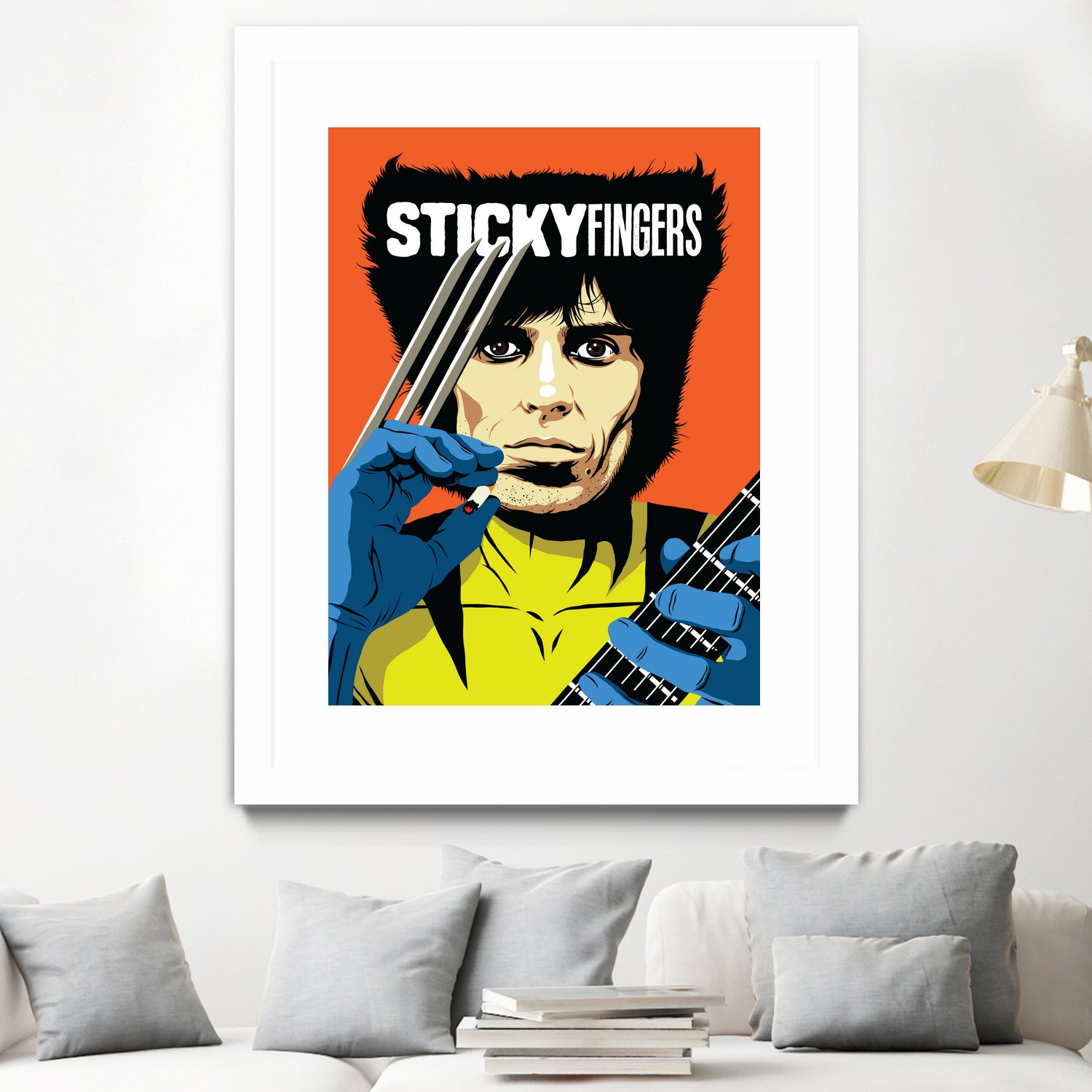 Sticky Fingers by Bily Mariano da Luz on GIANT ART - orange digital painting