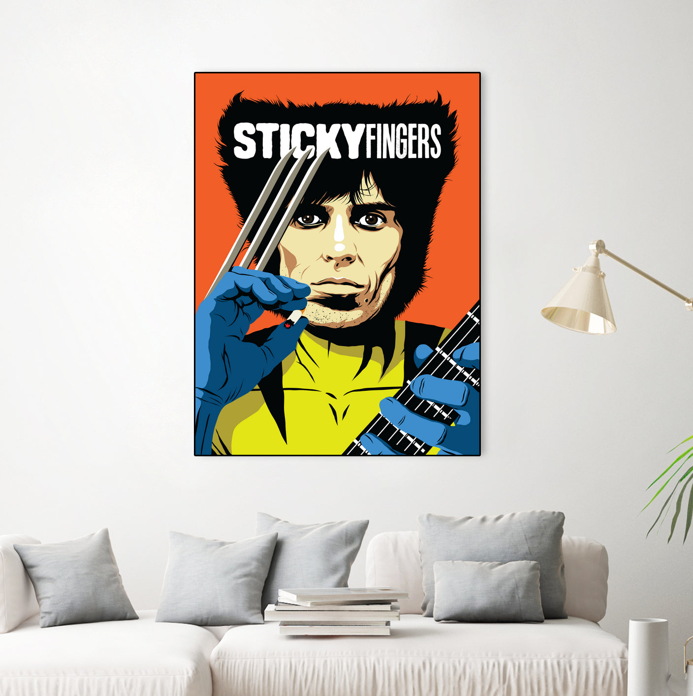 Sticky Fingers by Bily Mariano da Luz on GIANT ART - orange digital painting