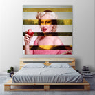 Leonardo's Gioconda + Marylin Monroe by Luigi Tarini on GIANT ART - white photo manipulation