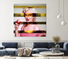 Leonardo's Gioconda + Marylin Monroe by Luigi Tarini on GIANT ART - white photo manipulation