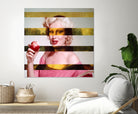 Leonardo's Gioconda + Marylin Monroe by Luigi Tarini on GIANT ART - white photo manipulation