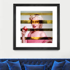 Leonardo's Gioconda + Marylin Monroe by Luigi Tarini on GIANT ART - white photo manipulation