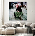 Marilyn Monroe Portrait #2 by Gabriel T Toro on GIANT ART - green mixed media