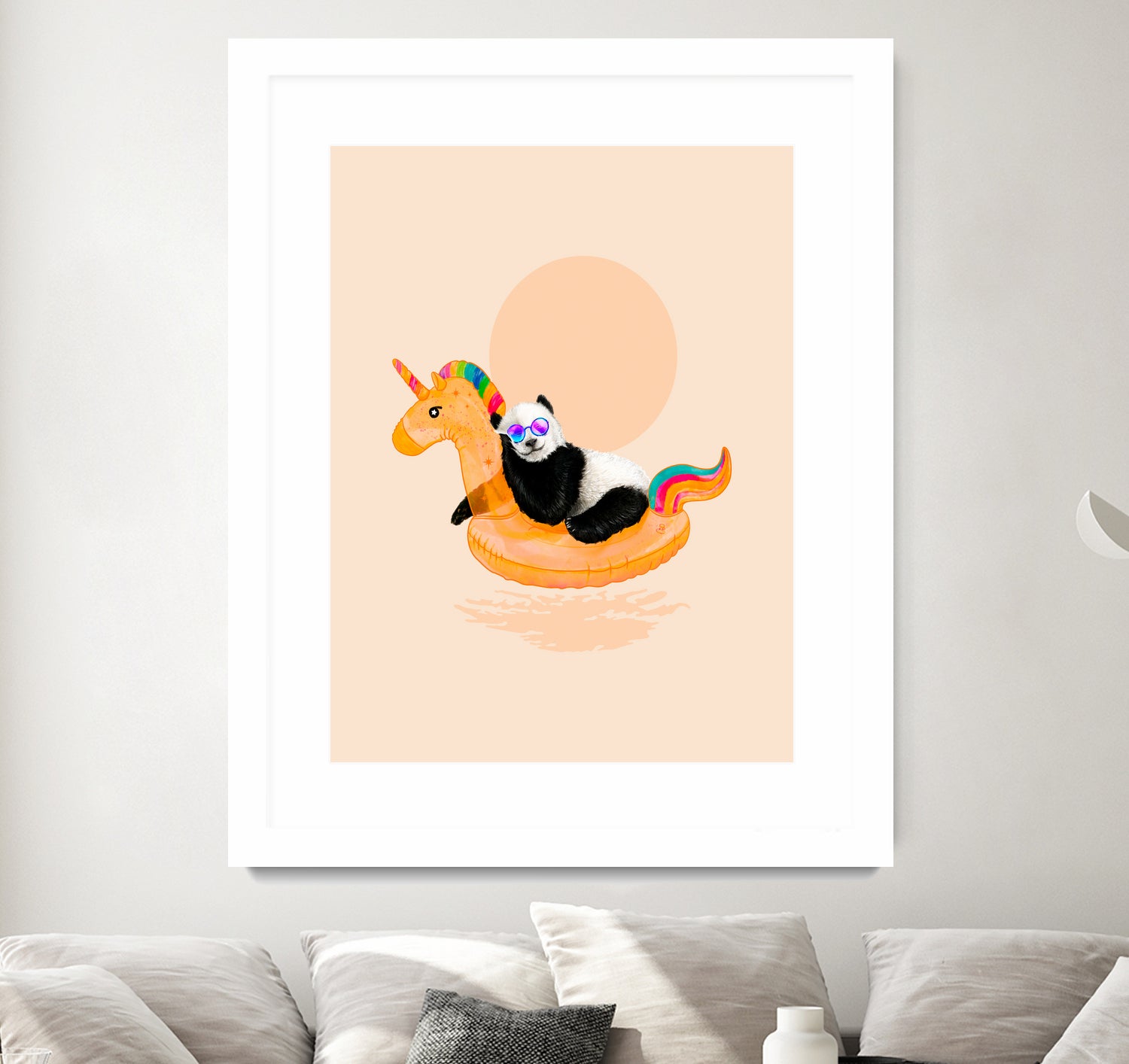 Chillin, Unicorn Panda by 38 Sunsets on GIANT ART - black character design