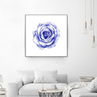 Ballpoint Blue Rose by Ronny Petrus Johannes Kools on GIANT ART - blue mixed media