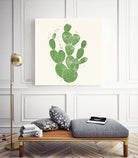Linocut Cacti by Bianca Green on GIANT ART - green mixed media