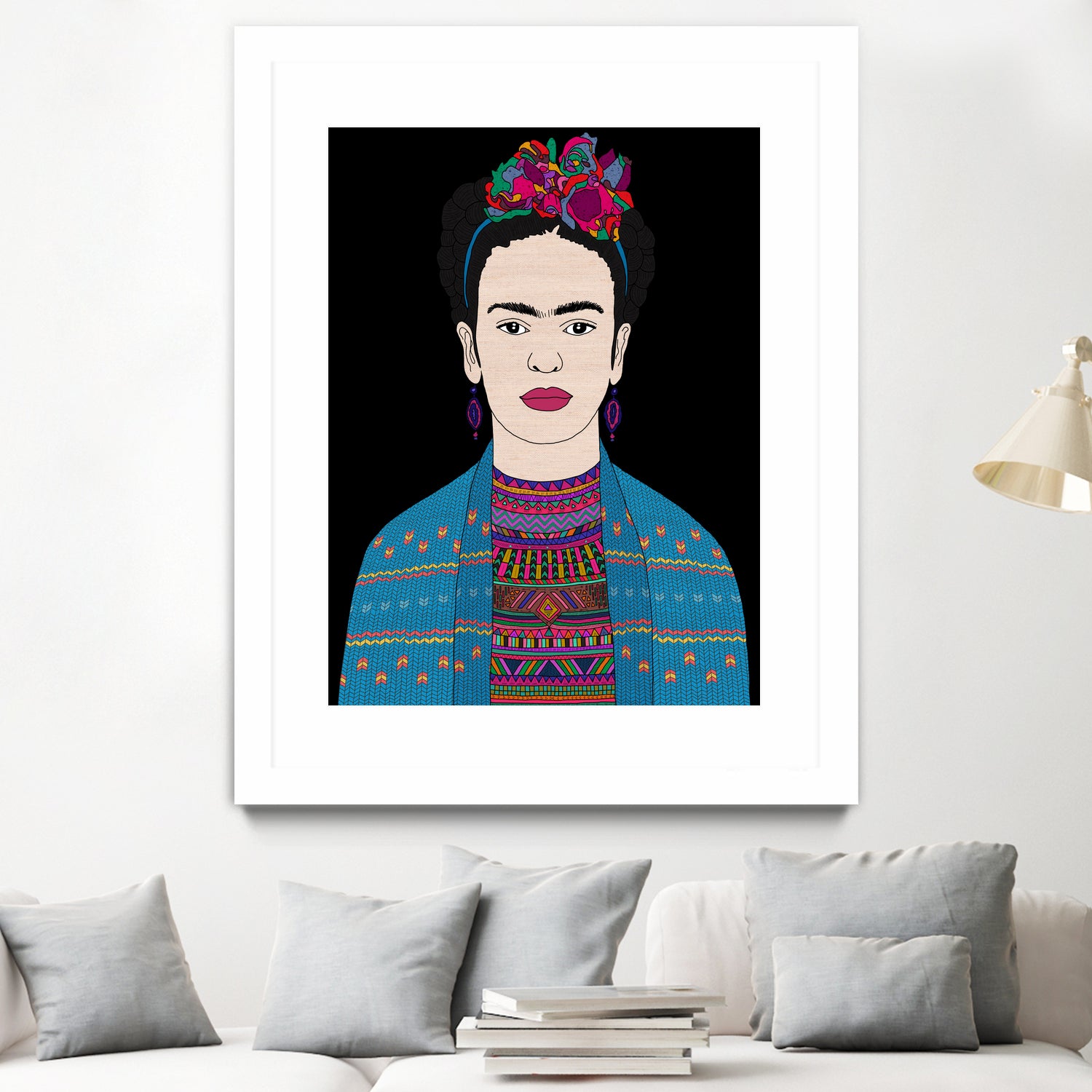 FRIDA KAHLO II by Bianca Green on GIANT ART - fuchsia digital drawing