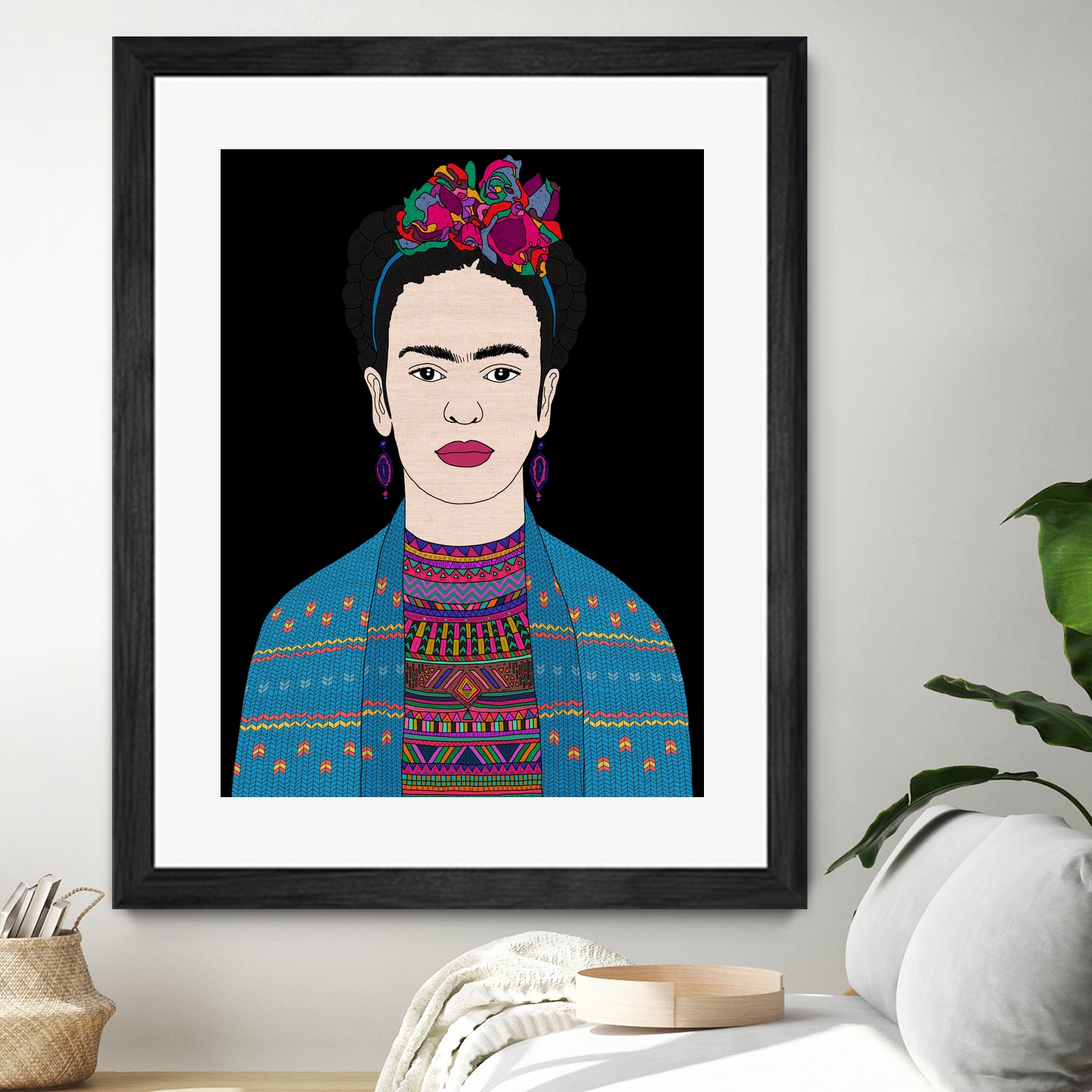 FRIDA KAHLO II by Bianca Green on GIANT ART - fuchsia digital drawing