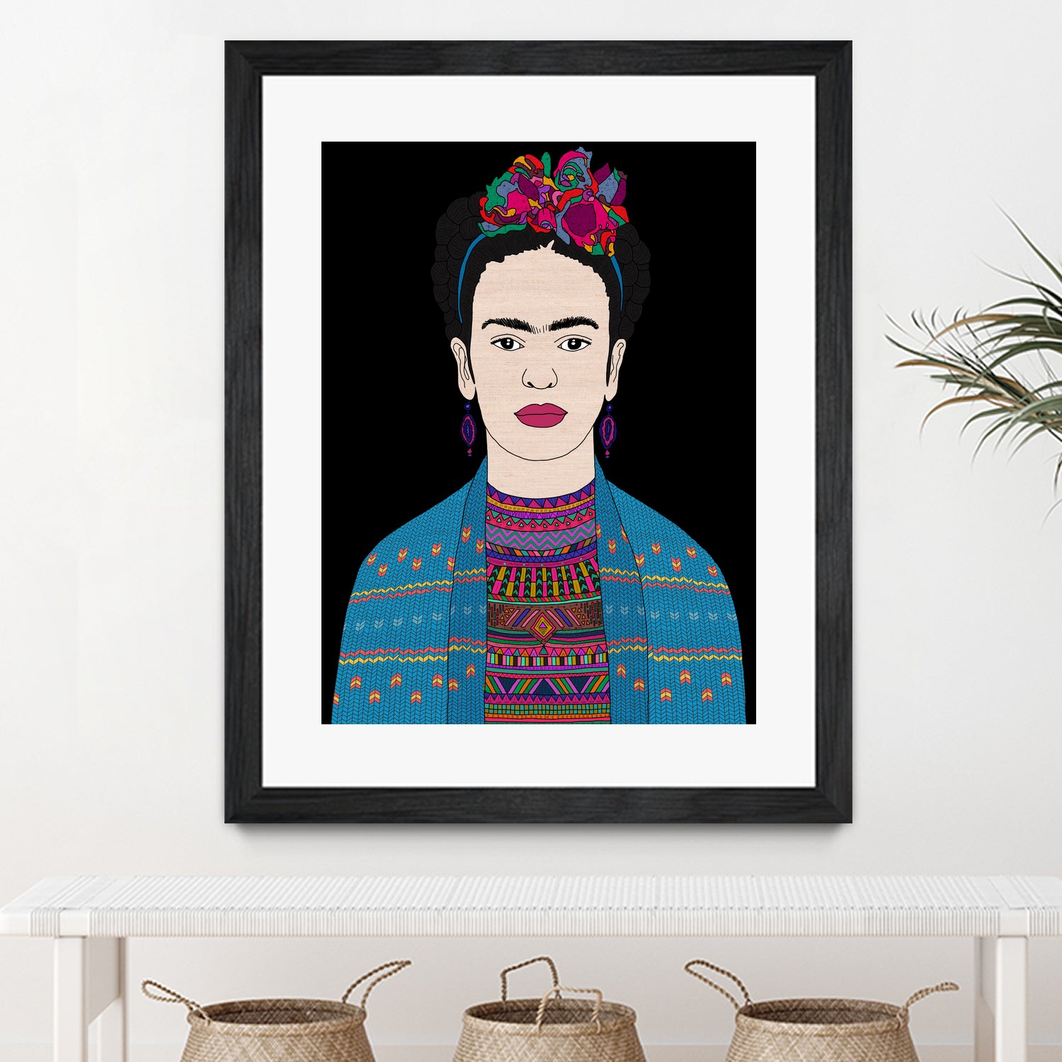 FRIDA KAHLO II by Bianca Green on GIANT ART - fuchsia digital drawing