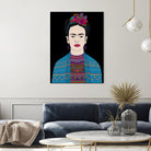 FRIDA KAHLO II by Bianca Green on GIANT ART - fuchsia digital drawing