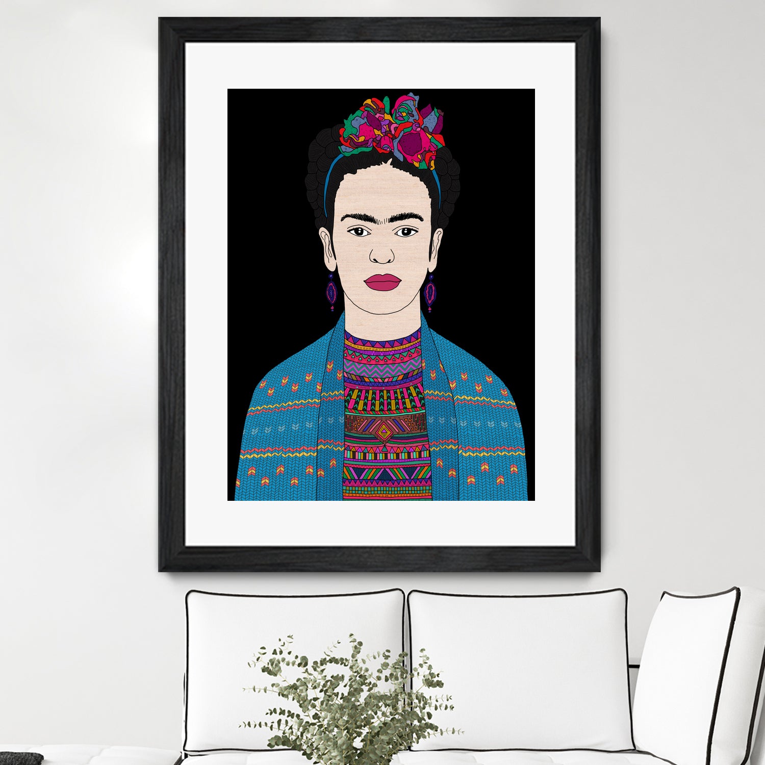 FRIDA KAHLO II by Bianca Green on GIANT ART - fuchsia digital drawing