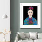 FRIDA KAHLO II by Bianca Green on GIANT ART - fuchsia digital drawing