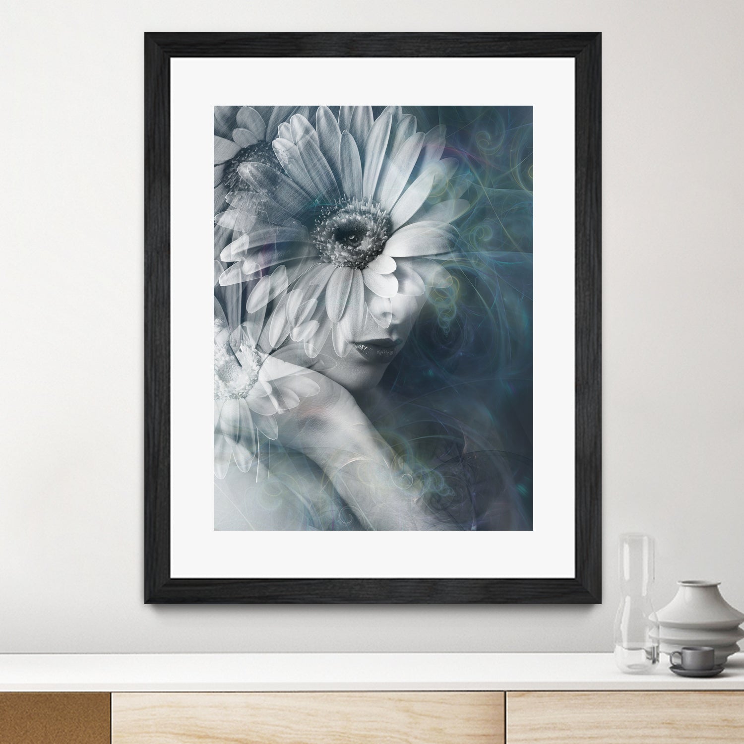 Flower power by Tania Amrein on GIANT ART - gray photo manipulation