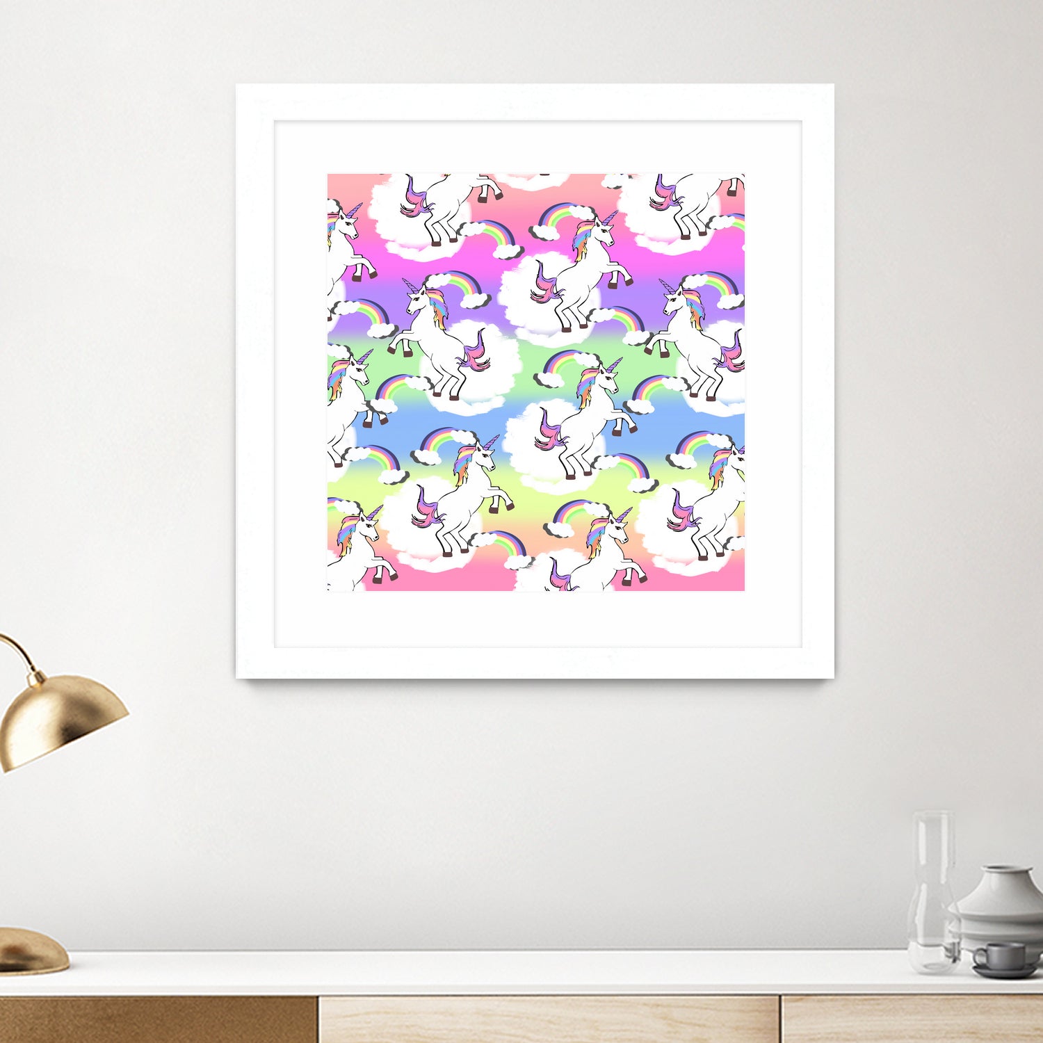 Unicorn Pride by mukta lata barua on GIANT ART - white digital drawing