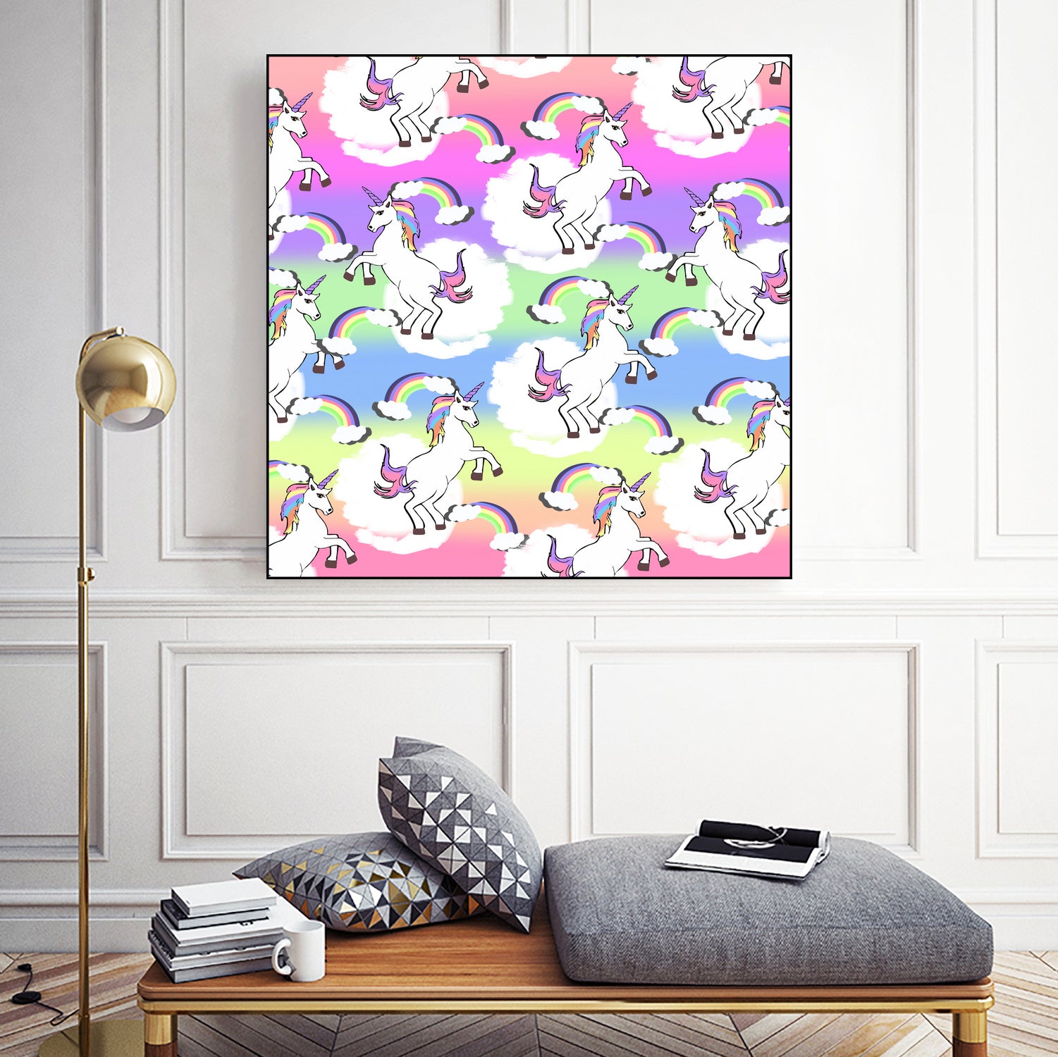 Unicorn Pride by mukta lata barua on GIANT ART - white digital drawing