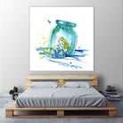 Alice In The Bottle by salome mikaberidze on GIANT ART - blue cartooning