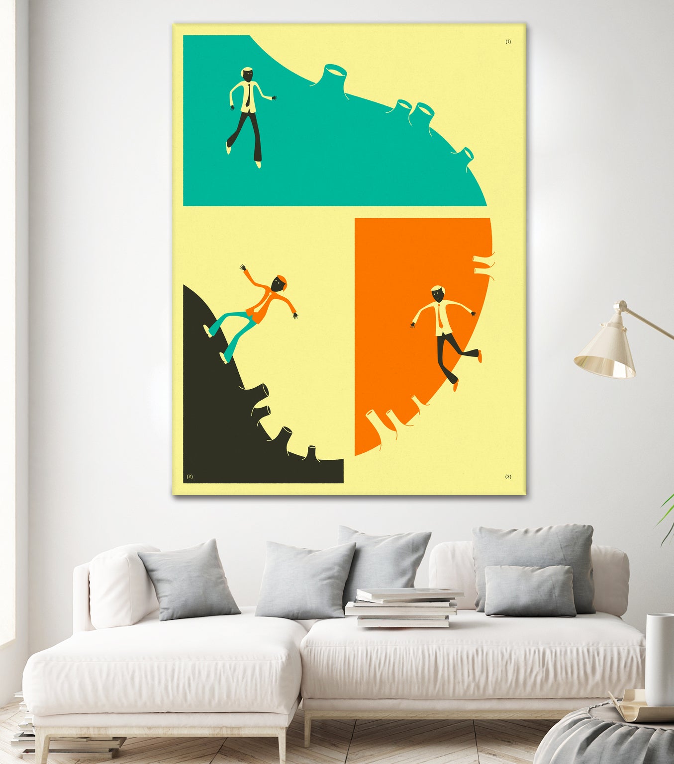 Walking Around by Jazzberry Blue on GIANT ART - orange vector illustration