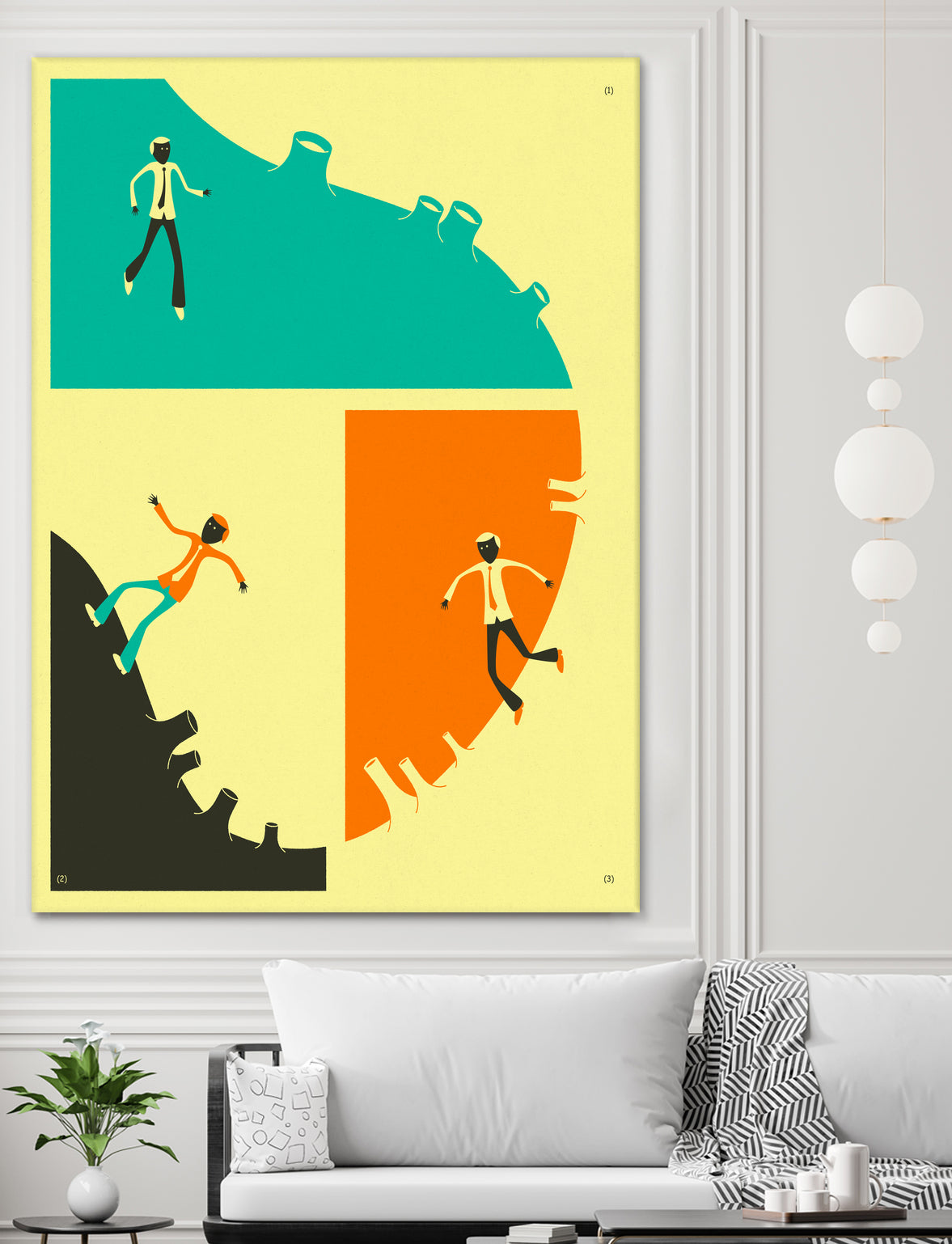 Walking Around by Jazzberry Blue on GIANT ART - orange vector illustration