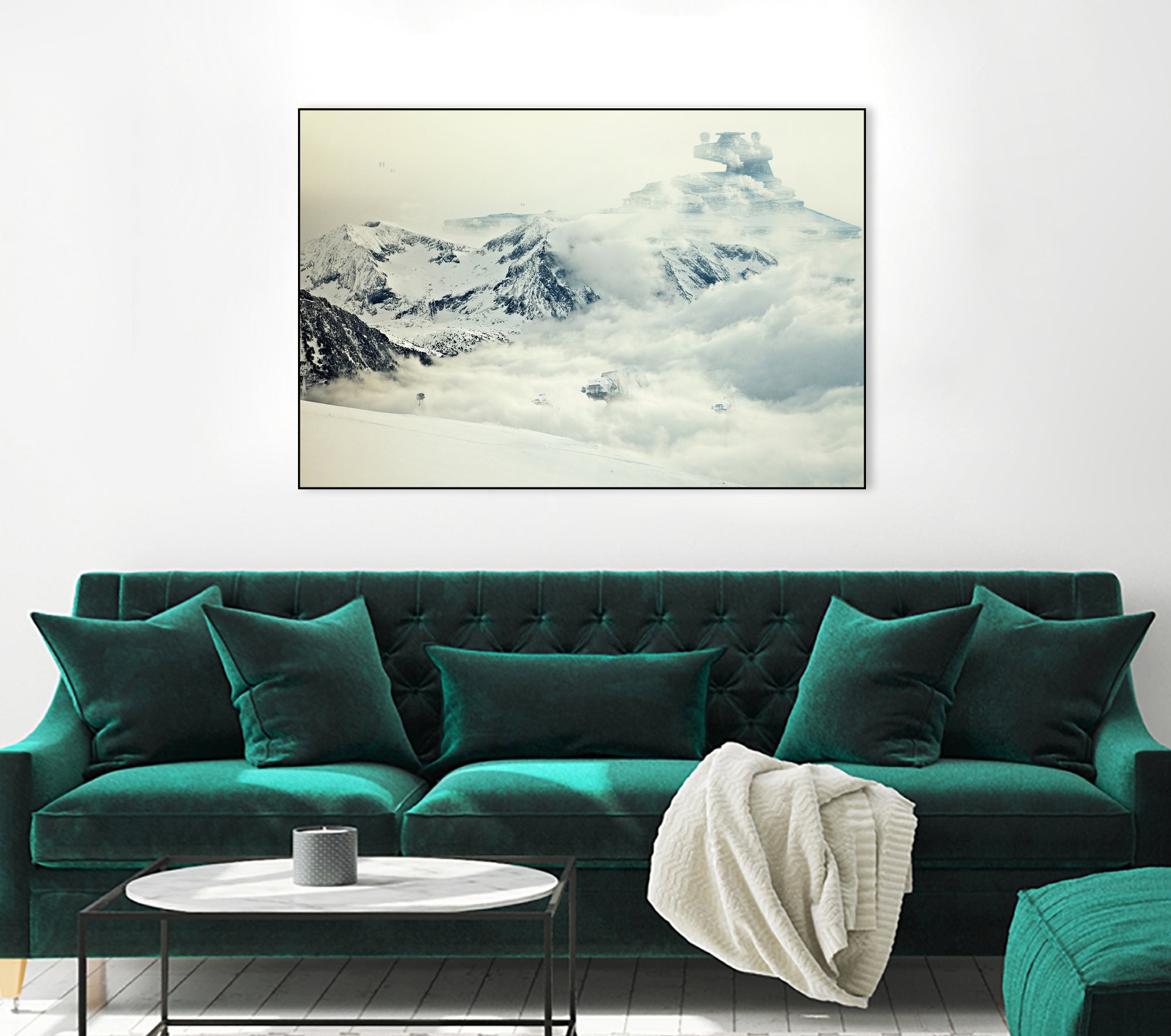 Frozen Planet by Andy Wynn on GIANT ART - white photo manipulation