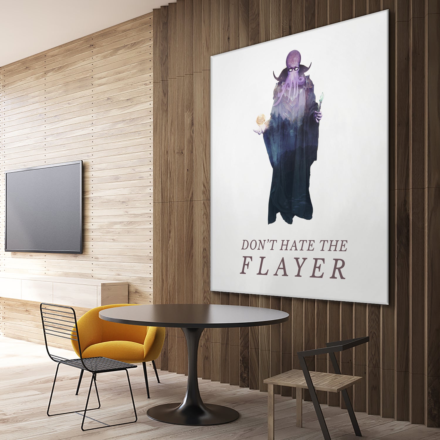 Don't Hate The Flayer by Andy Wynn on GIANT ART - fuchsia character design