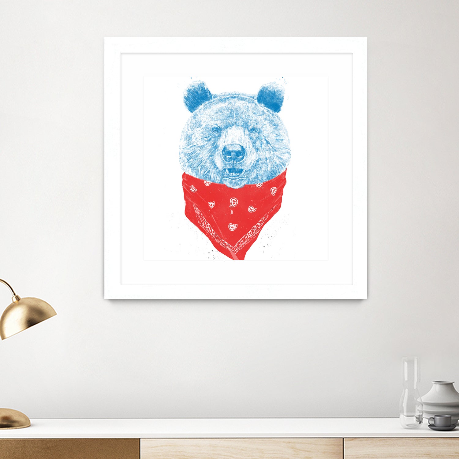 Wild bear (color version) by Solti Balázs on GIANT ART - pink digital drawing