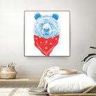 Wild bear (color version) by Solti Balázs on GIANT ART - pink digital drawing